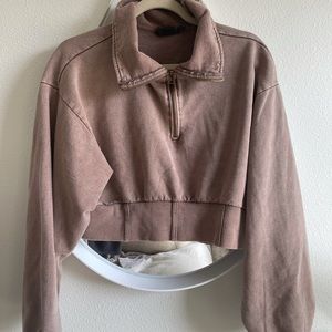 UO Cropped Half Zip